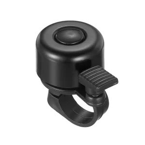 Timbre bicicleta negro compacto anillo manillar mini sonido claro accesorios de MTB montaje facil