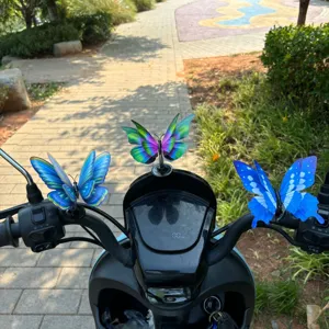 3D mariposa resorte adornos para casco de patinete electrico y coche decoracion