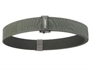 Close-up of durable 3.8cm double-layer nylon tactical belt with automatic buckle