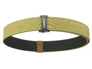 Detailed view of heavy-duty double-layer nylon tactical belt with automatic buckle