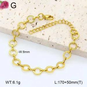 Bracelet Chaîne en Acier Inoxydable Minimaliste pour Femmes Hommes Plaqué Or Géométrique Bijoux de Mode