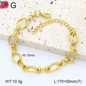 Bracelet Chaîne Trombone en Acier Inoxydable Minimaliste Électroplaqué Or Bracelets à Maillons Géométriques pour Hommes Femmes Bijoux