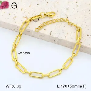 Bracelet chaine trombone pour femme en acier inoxydable dore, magnifique bijou de poignet.
