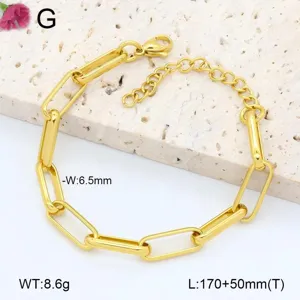 Vue détaillée du bracelet élégant en maille trombone, avec des spécifications de taille précises.