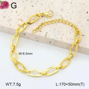 Détail de bracelet à maillons en acier inoxydable doré, design géométrique élégant.