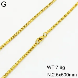 Collier chaîne blé en acier inoxydable, chaîne de bijoux en os de dragon ton or durable.