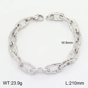 Bracelet Chaîne en Acier Titane Hip Hop pour Homme et Femme Bracelets Géométriques Bijoux Punk Mode