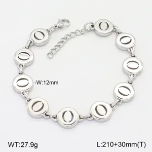 Élégant bracelet en acier inoxydable avec pendentif rond creux minimaliste et chaîne.