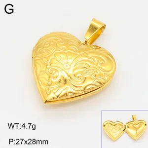 Gouden hart medaillon hanger ketting accessoire, vintage gegraveerd fotomedaillon.