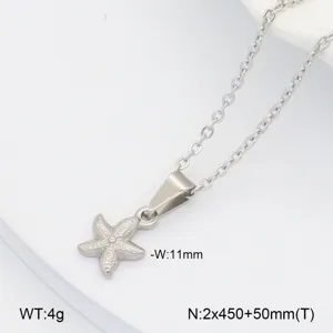 Collier pendentif étoile de mer en acier inoxydable délicate chaîne clavicule bijou