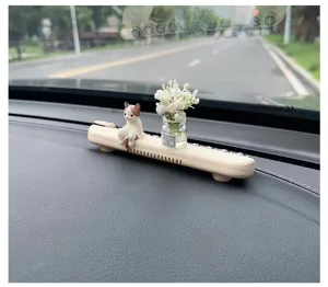 Auto temporäres Parknummernschild süße Katze Aromatherapie Ornament Armaturenbrett Zubehör