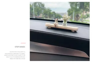 Niedliches Katzen Auto temporäre Parkkarte mit Aromatherapie Diffusor Innendekoration.