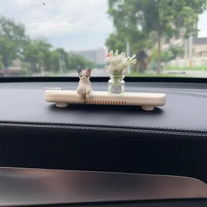 Süße Katzen Auto temporäre Parkkarte und Aromatherapie Ornament kreative Armaturenbrett