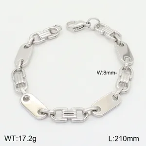 Bracelet de chaine en acier inoxydable style hip-hop pour hommes et femmes, detail europeen.
