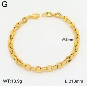 Bracelet gourmette en acier titane plaqué or, bijou style hip-hop pour les hommes