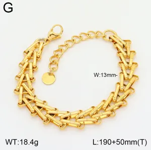 Bracelet mode en acier au titane plaque or 18k avec chaine epaisse entrelassee pour tous