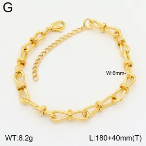 Bracelet en maille en acier inoxydable dore style OL mode detail de bijou 180+40mm 8.2g