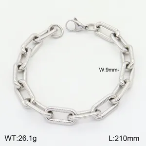 Bracelet a maille epaisse en acier inoxydable pour homme et femme, style hip hop.