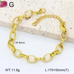 Vue détaillée d'un bracelet en acier inoxydable doré avec une finition brillante et élégante.