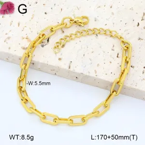 Bracelet de chaîne en acier inoxydable doré pour femmes, bijoux tendance chic.