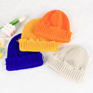 Winter warme Strickmütze Set bunte lässige Skull Cap modische Strickwaren Ausrüstung