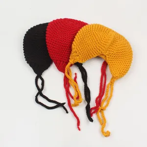 Lindo gorro de lana tejido para mujer otono invierno casual calido sombrero set