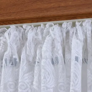 Λευκη δαντελωτη κουρτινα μιση κουρτινα πορτας απορρητου διαχωριστικο για υπνοδωματιο και μπανιο