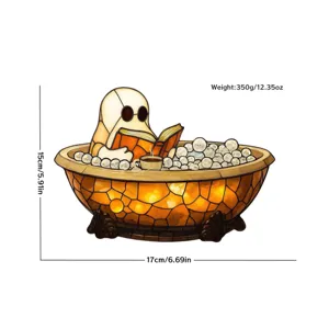 Dimensioni e peso del prodotto della lampada Halloween fantasma bagno di bolle