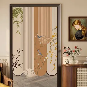 Moderner chinesischer Stil kreativer Türvorhang Raumteiler für Sichtschutz elegante Heimdekoration