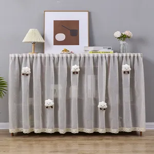 Detalles de la cortina antipolvo sin perforación con nubes lindas para muebles.