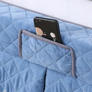 Verdichteter Samt Heizdecke Tischabdeckung mit praktischer Tasche gestepptem Design blau.
