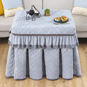 Fundas para mesa calefactada acolchada gruesa cuadrado invierno mantel de mahjong