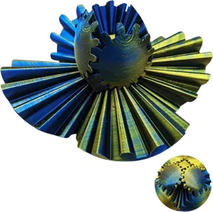 Zweifarbiger 3D-gedruckter Getriebeball mechanisches Spielzeug, offen und geschlossen