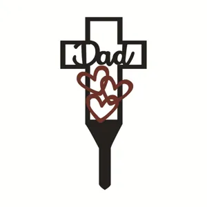 Garten-Gedenkstab Aus Schwarzem Metall Schmetterling Outdoor Friedhofsplakette Beileidsgeschenk Für Grabmarkierung Wasserdichtes Gartendekor Herz Kreuz Engel Design