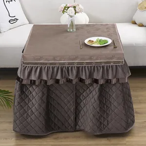 Thickened plush rectangular heating table cover waterproof winter electric stove cover