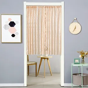 French lace door curtain translucent partition curtain bedroom decorative hanging curtain home decor