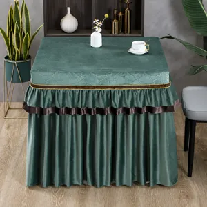 Minimalistischer Ginkgo Blatt Geprägter Staubschutz Tischdecke Für Elektroherd Mahl- und Couchtisch Heimtextilien