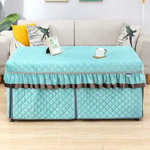 Thickened rectangular heating table cover winter quilted warmth tablecloth for living room