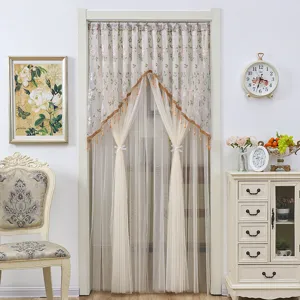 European style lace door curtain partition mesh anti-mosquito bedroom decorative hanging curtain