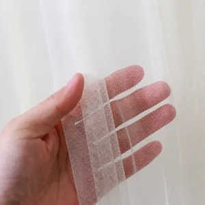 Weißer transparenter Mesh-Türvorhang, atmungsaktiver Raumteiler für Schlafzimmer in Ihrem Zuhause.
