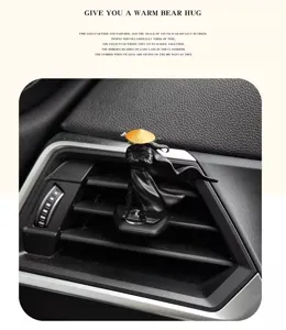 Cool knight car ornament, ancient style samurai figurine for auto air vent and desktop decor.
