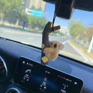 Cute koala car hanging ornament rear view mirror plush pendant auto interior decor