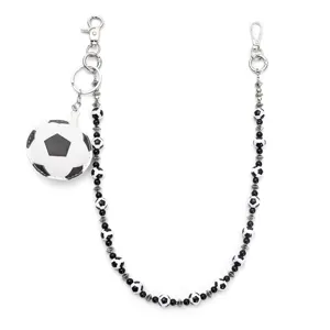 Chaîne de Taille Football Hip Hop Unisexe Alliage Métal Pendentif Ballon de Football Chaîne de Pantalon Accessoires Punk