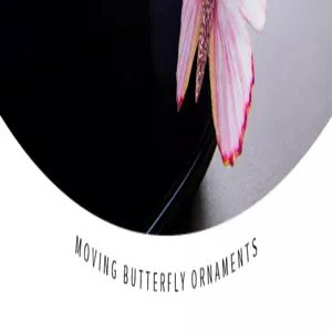 Cute pink butterfly car dashboard ornament with spring shaking design for auto interior.