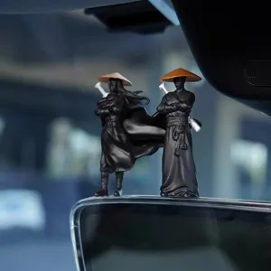 Car ornament ancient knight swordsman figurine dashboard interior auto decoration desktop