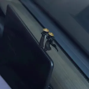 Car dashboard ornament wuxia swordsman figurine miniature interior desktop decoration