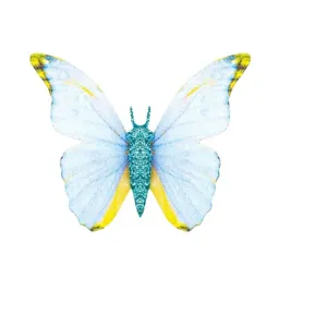 Cute blue butterfly car interior dashboard air vent ornament spring swaying decoration