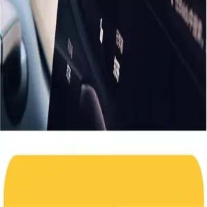 Car interior center console decoration detail view, premium styling accessory for vehicle dashboard display.