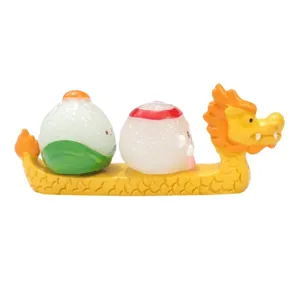 Cute dragon boat car figurine resin ornament dashboard interior desktop decoration gift