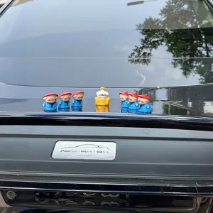 Cute car dashboard ornament miniature imperial dog figurines cute desktop decoration toy.
